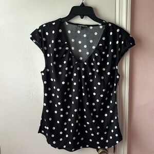 Express polka dot blouse